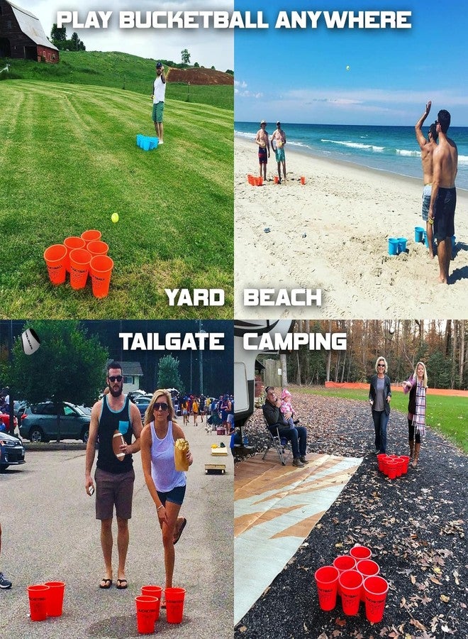 BucketBall | Giant Yard Pong Edition Combo Pack | Best Beach, Pool, Yard, Camping, Tailgate, BBQ, Lawn, Water, Indoor, Outdoor Game Toy for Adults, Boys, Girls, Teens, Family - Image 2