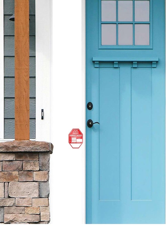 ملصق إنقاذ الحيوانات الأليفة للسلامة من الحرائق - عبوة من 4 ملصقات للنوافذ والأبواب - ملصق نافذة لإنقاذ حيواناتنا الأليفة في حالات الطوارئ - كلب وقط وحيوان أليف - 3 تصميمات لإنقاذ الحيوانات للاختيار من بينها - ملصقات 5 بوصات (علامة توقف الطوارئ) - Image 5