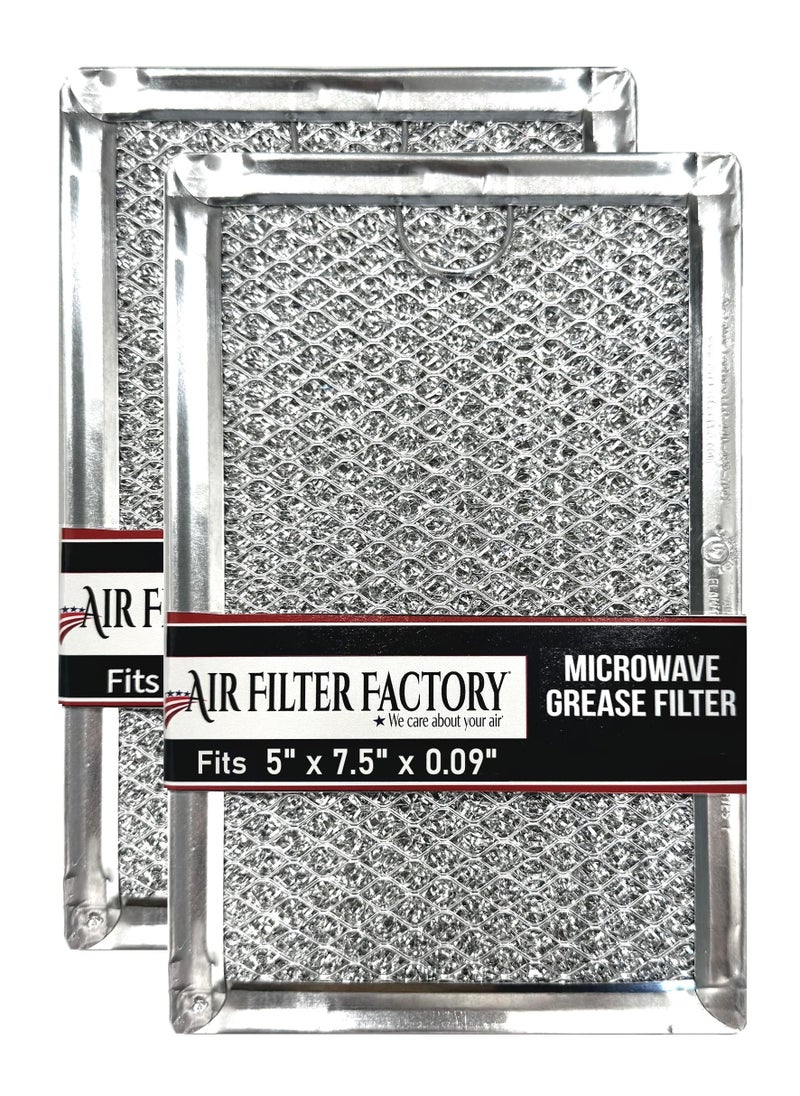 12Layer Air Filter Factory 5 x 75 Pull Tab Microwave Grease Filter Replacements For Many GE Frigidaire Magic Chef LG Microwave Oven Models Filter Set Of 2 Pull Tab Short Side
