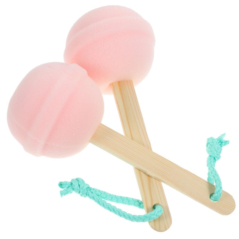 2Pcs Exfoliating Bath Sponge Gentle Body Scrubber Absorbent Shower Ball - Image 2