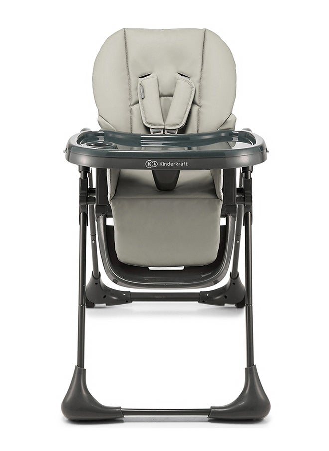 Kinderkraft Tummie High Chair - Grey  - Image 1