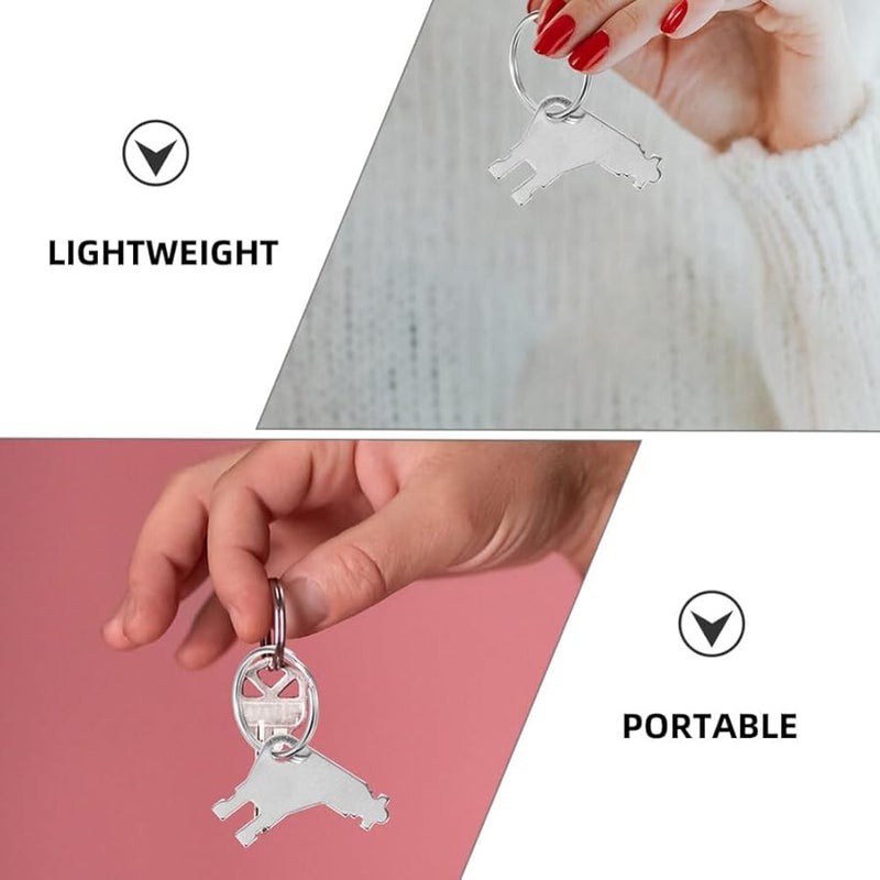 Universal Paper Towel Dispenser Keys 10 Sets 20Pcs Metal with 5 Rings for Office Commercial Bathroom - Image 3