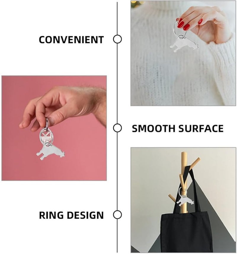 Universal Paper Towel Dispenser Keys 10 Sets 20Pcs Metal with 5 Rings for Office Commercial Bathroom - Image 5