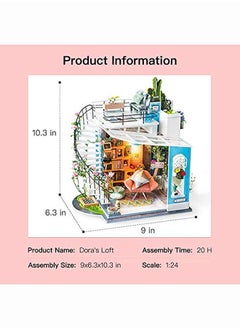 Rolife Diy Miniature Dollhouse Kit Tiny House Gift For Adults And Teens To Build (Dora'S Loft)  - Image 5