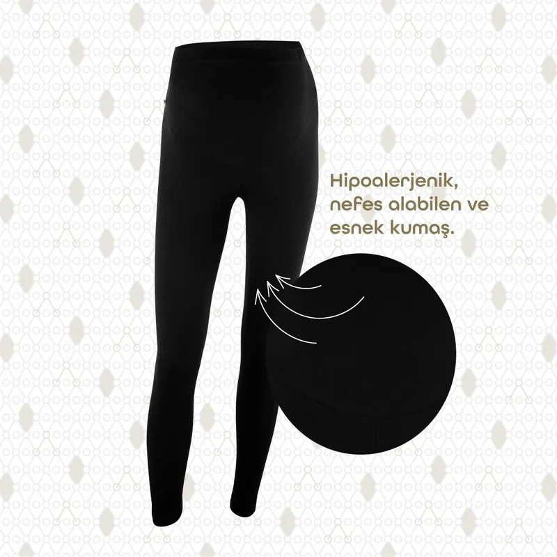 Bmom Pregnancy and Postpartum Long Tights Black