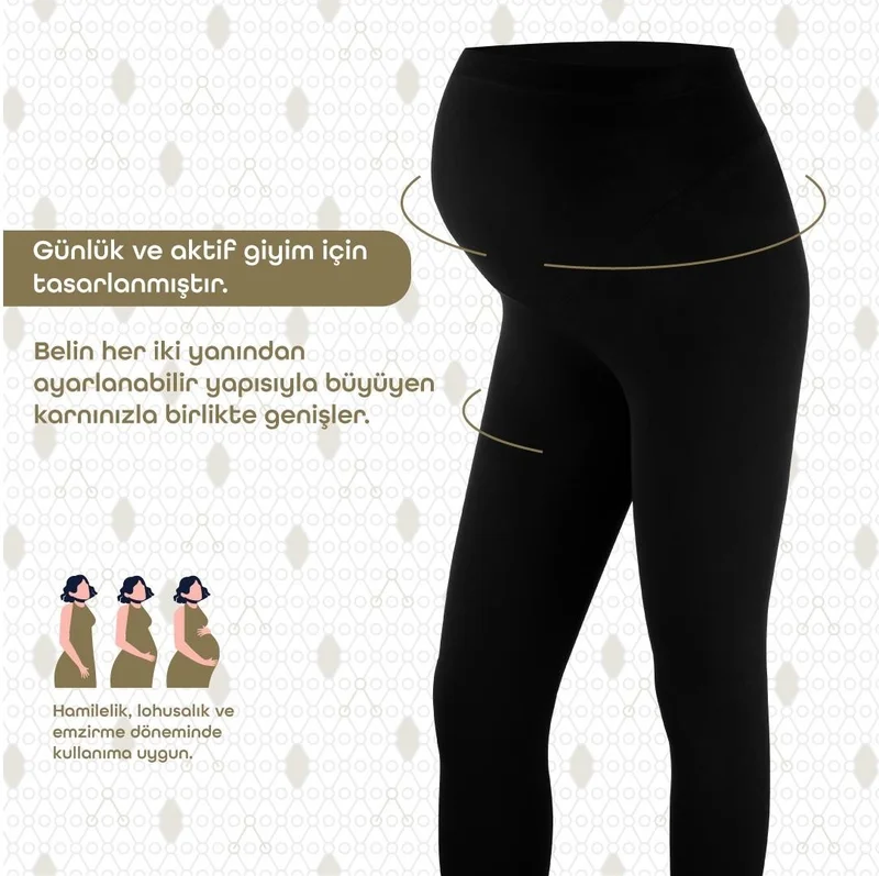 Bmom Pregnancy and Postpartum Long Tights Black