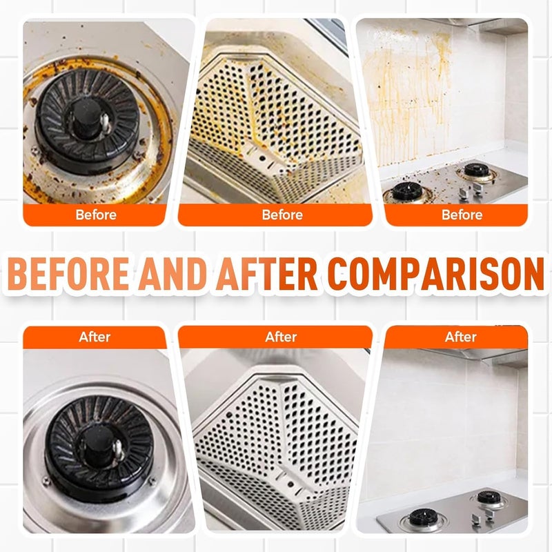 Heavy Duty 2025 New Kitchen Cleaner, Multipurpose Oil Stain Remover, Strong Grill Cleaner for Restaurant, Cleaning Spray for Home Chefs - Image 5