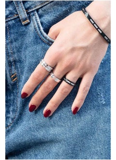 MONACO APM Black Smile Morse Code Ring  - Image 2