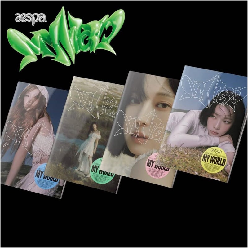 BITGAARIM aespa MY WORLD 3rd Mini Album Intro Ver (Folded Poster) - Image 1