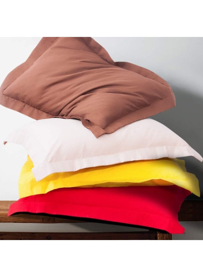إن تي باي NTBay 100 ٪ Microfiber Queen Pillow Shams مجموعة من 2 Super Super و Dozy التجاعيد تتلاشى البقع مقاومة 20x30 بوصة وسادة أكسفورد البحرية  - Image 2