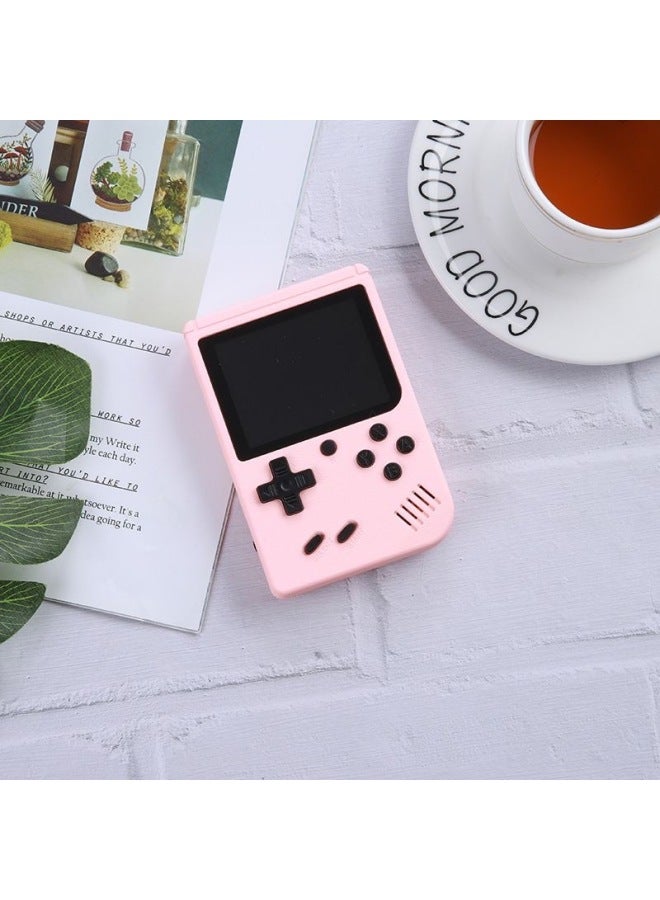 Dedicated SUP Macaron Handheld Game Console Kidsren's Souvenir Retro Handheld Console Nostalgic Classic Single And Double Playing-Product Color:Lotus Root Pink-Model:400 In 1 [ 2.4inch Screen Singles]  - Image 3