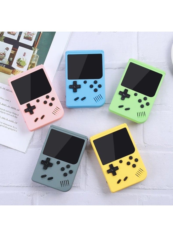 Dedicated SUP Macaron Handheld Game Console Kidsren's Souvenir Retro Handheld Console Nostalgic Classic Single And Double Playing-Product Color:Lotus Root Pink-Model:400 In 1 [ 2.4inch Screen Singles]  - Image 2