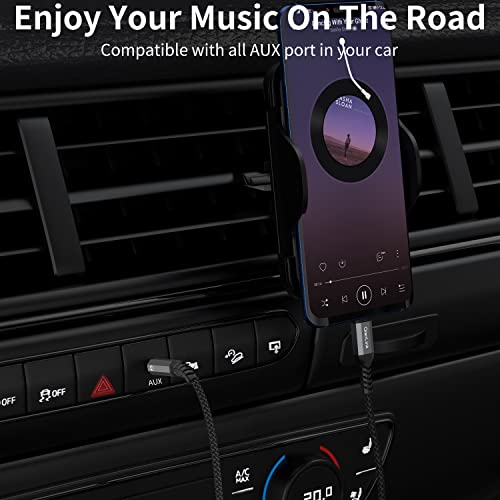 QianLink USB C to 3.5mm Audio Aux Jack Cable (3.3ft 2-Pack), Type C to 3.5mm Headphone Car Stereo Cord for iPhone 15 16 17 Pro Max, Samsung Galaxy S25 S24 S23 S22 S21 Ultra, Note 20 10, Pixel 9 8 XL, iPad Pro - Image 4