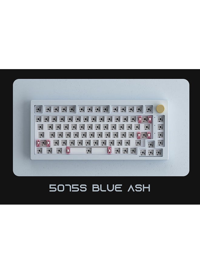 AKKO - AKKO 5075S Barebone  DIY Kit  for Mechanical Keyboard - Blue Ash - Image 1