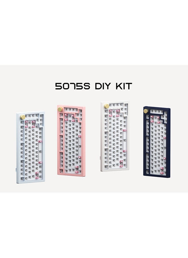 AKKO - AKKO 5075S Barebone  DIY Kit  for Mechanical Keyboard - Blue Ash - Image 1