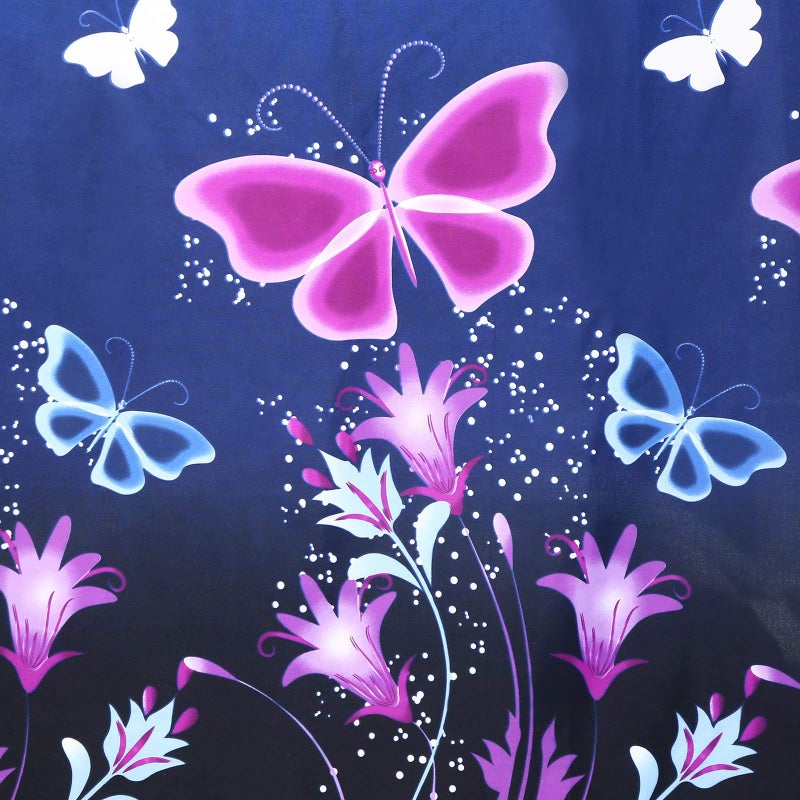 Mengersi Butterfly Four Corner Post Bed Curtain Canopy Mosquito Net for Girls Adults Kids (Twin, Blue) - Image 2