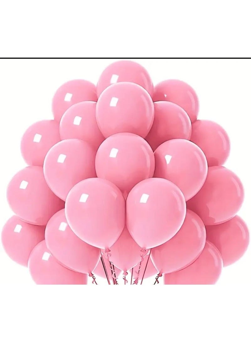 KRONFOL 100 pcs Pastel Pink Balloons,  Latex Balloons - Perfect for Birthday, Wedding and Engagement Parties, Youngsters Shower - Includes Latex Balloons - Image 1