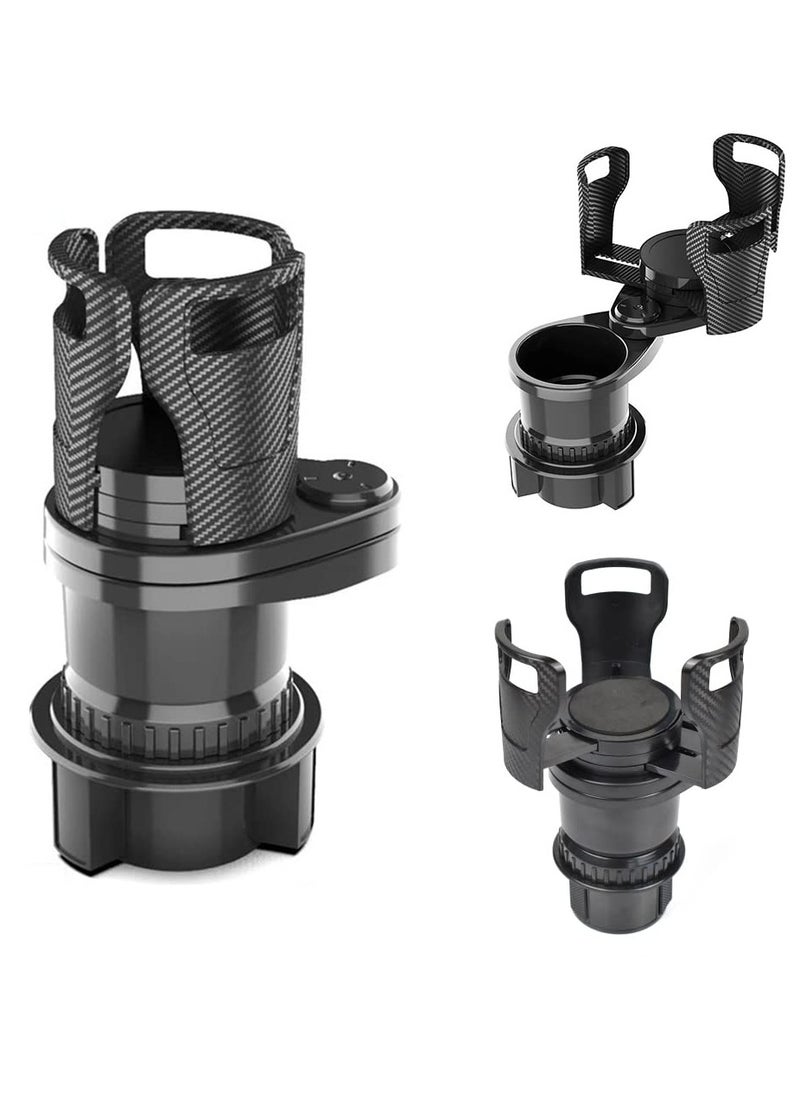 GO-DES - 2 in 1 Car Multi Drink Holder Car Dual Water Big Cup holder  GDHD565 - Image 1