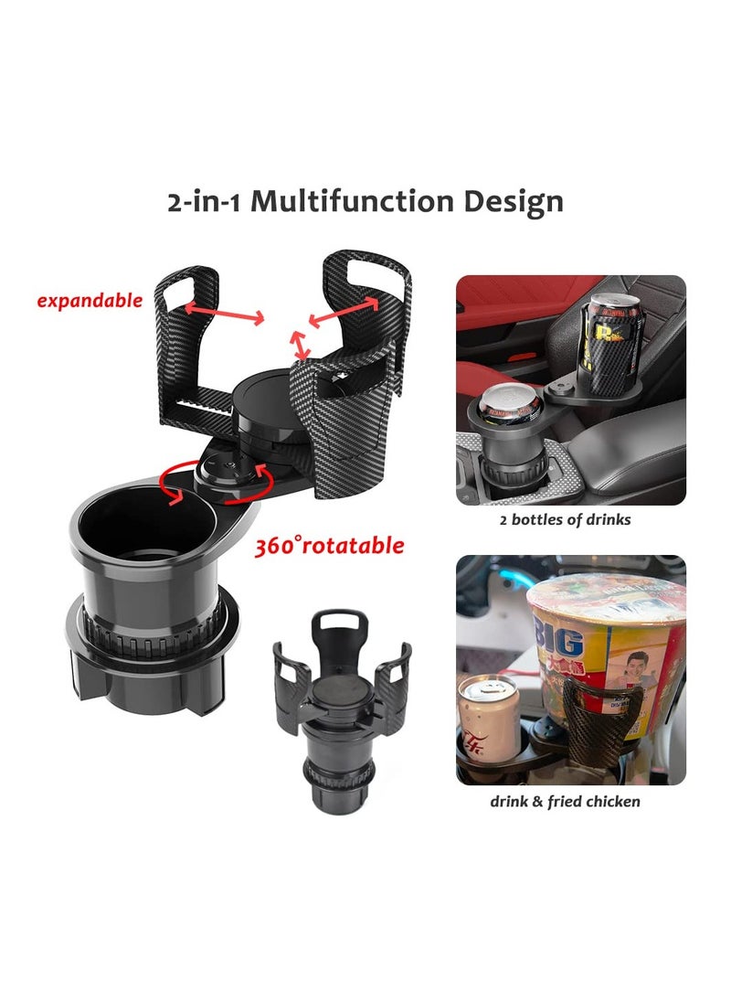 GO-DES - 2 in 1 Car Multi Drink Holder Car Dual Water Big Cup holder  GDHD565 - Image 1