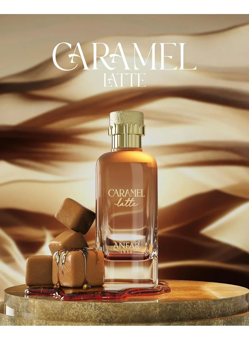 Anfar  Anfar Caramel Latte Extrait de Parfum 100ml – Long Lasting Women’s Gourmand Perfume with Caramel, Chocolate & Coconut  | Best Price UAE