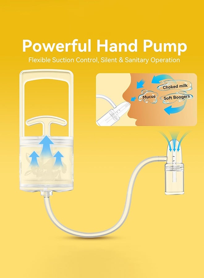 Sweet Life Nasal Aspirator for Baby, Portable Hand Puller Nose Sucker, Quiet Suction Easy to Operate | Reusable | Soft Silicone Nose Cleaner for Fast and Effective Relief of Nasal Congestion in Infant - Image 2