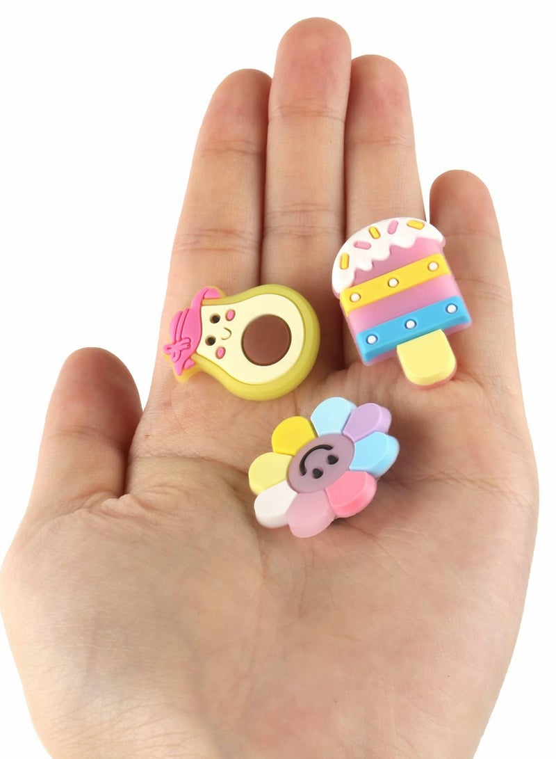 KASTWAVE 50 Pcs Croc Charms Unicorn Shoe Decoration Charms Crocs Pins Crocs Accessories - Image 4