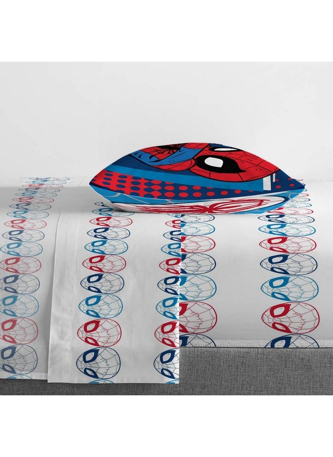 Jay Franco - Marvel Super Hero Adventures Go Spidey 4 Piece Toddler Bed Set Super Soft Microfiber Bed Set Includes Toddler Size Comforter & Sheet Set Bedding Features Spiderman - Image 1