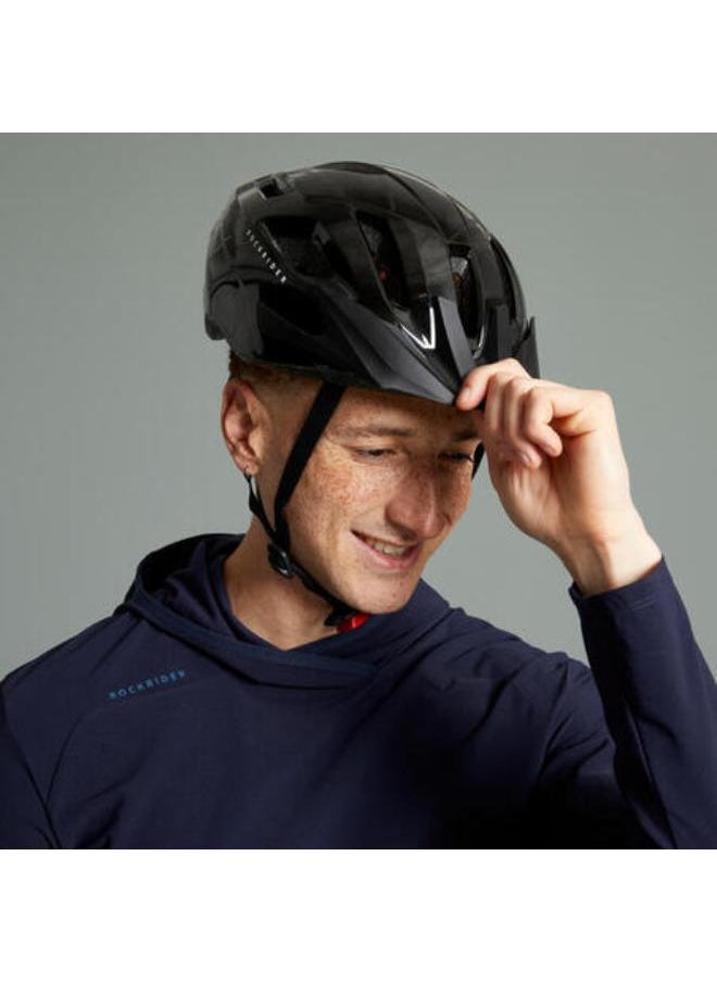 Rockrider Mountain Bike Helmet EXPL 50 - Black  - Image 2
