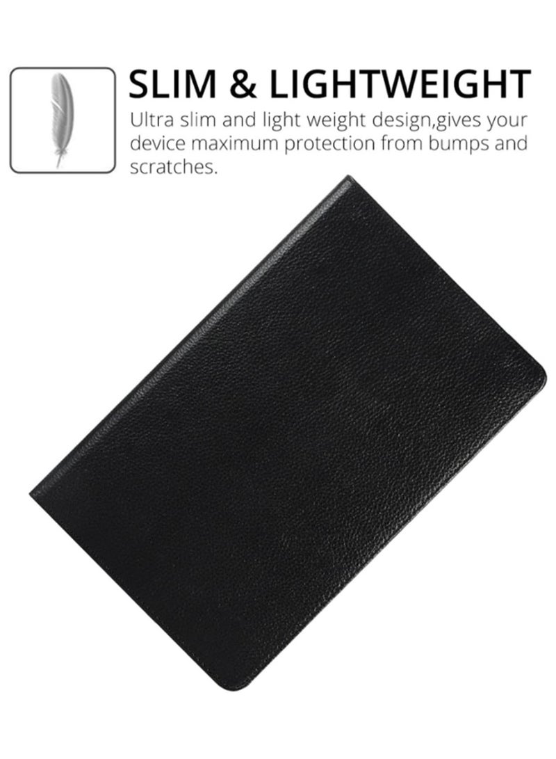 VKL Case Compatible with Huawei MatePad SE Case 10.4 inch 2022 Released Multifunctional Leather Cover Swivel Unique Stand Anti-Fall Auto Sleep/Wake (black) - Image 4