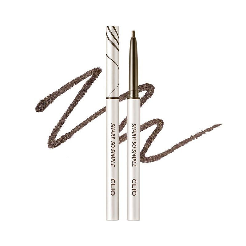 CLIO PROFESSIONAL CLIO Sharp So Simple Waterproof Pencil Liner, Eye Pencil, Rich Hyper-Pigmented Color, Smooth Creamy Application, Long-Wearing Matte Finish (4 Colors) (04 DARK BROWN) - Image 1