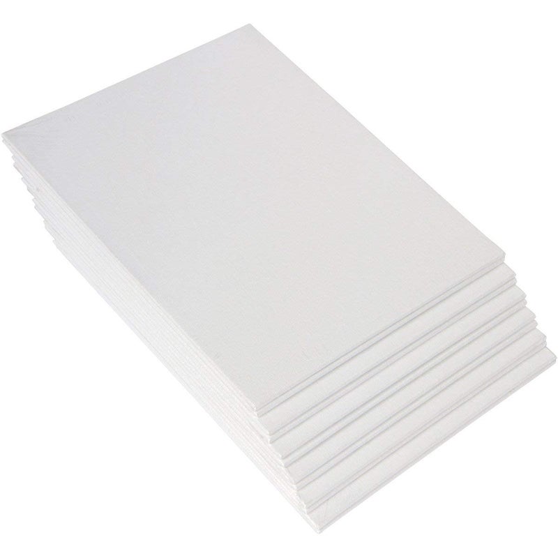 SNOOGG Pack of 30 Painting Canvas Board Panel Size : 4X6 Inch White Double Primed Artist Quality for Oil Acrylic and Mix Media Painting - Image 1