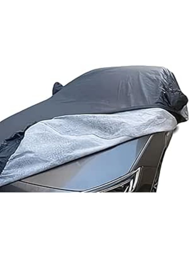 Waterproof Car Cover with Cotton Inner Lining for Sedan, Dust and Rain Protection Cover, Durable Fabric, Easy Installation, Daily Use - Image 1