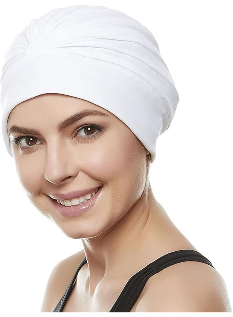 يُسلِّم قبعة سباحة للرجال والنساء سيليكون مقاومة للماء عالية المرونة للسباحة الطويلة والقصيرة - Image 1