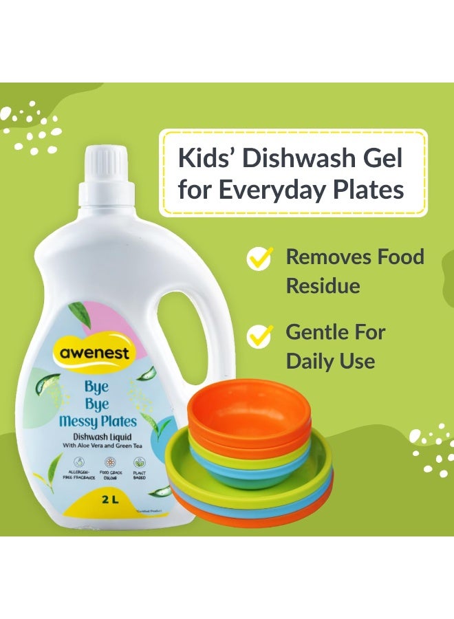 awenest No-toxin Plant Based Organic Dishwash Concentrate - 2 Liter | Orange and Lemon | 0% Harmful Chemicals | Baby, Pet safe Natural Organic Gel - Image 4