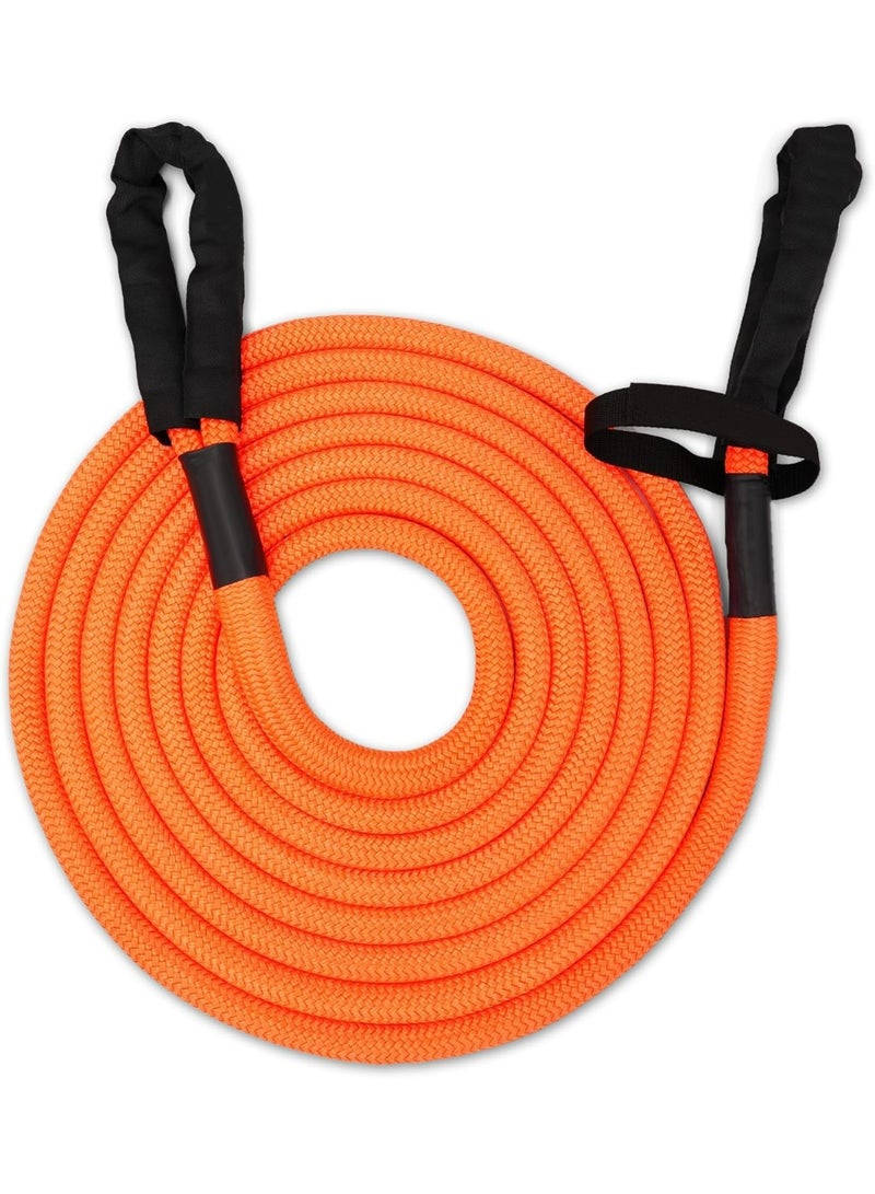 أوزيغالور حبل سحب استرداد حركي 36000 رطل مع حلقة ربط ناعمة، 25 مم × 9 م، حزام سحب شديد التحمل، مرونة 35٪، مجموعة استرداد للطرق الوعرة لسيارات الجيب والشاحنات ATV UTV SUV، برتقالي - Image 5