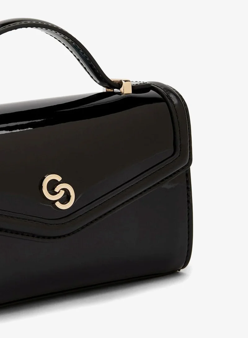 Celeste BLACK Solid Crossbody Bag With Chain Strap for Women | Best Price UAE