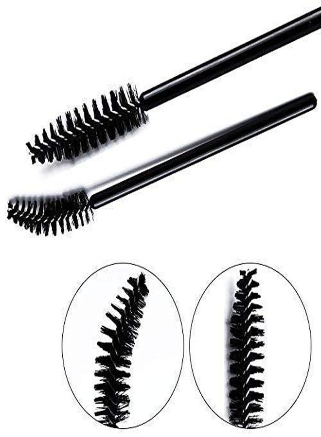 GOLD MAX Disposable Soft fiber Mascara Eyelash Wands Brush for Eyelash Extension Eyebrow and Makeup Color, Makeup Brush Mascara Wands (3, Black) - Image 3