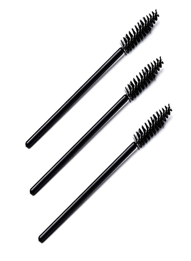 GOLD MAX Disposable Soft fiber Mascara Eyelash Wands Brush for Eyelash Extension Eyebrow and Makeup Color, Makeup Brush Mascara Wands (3, Black) - Image 1