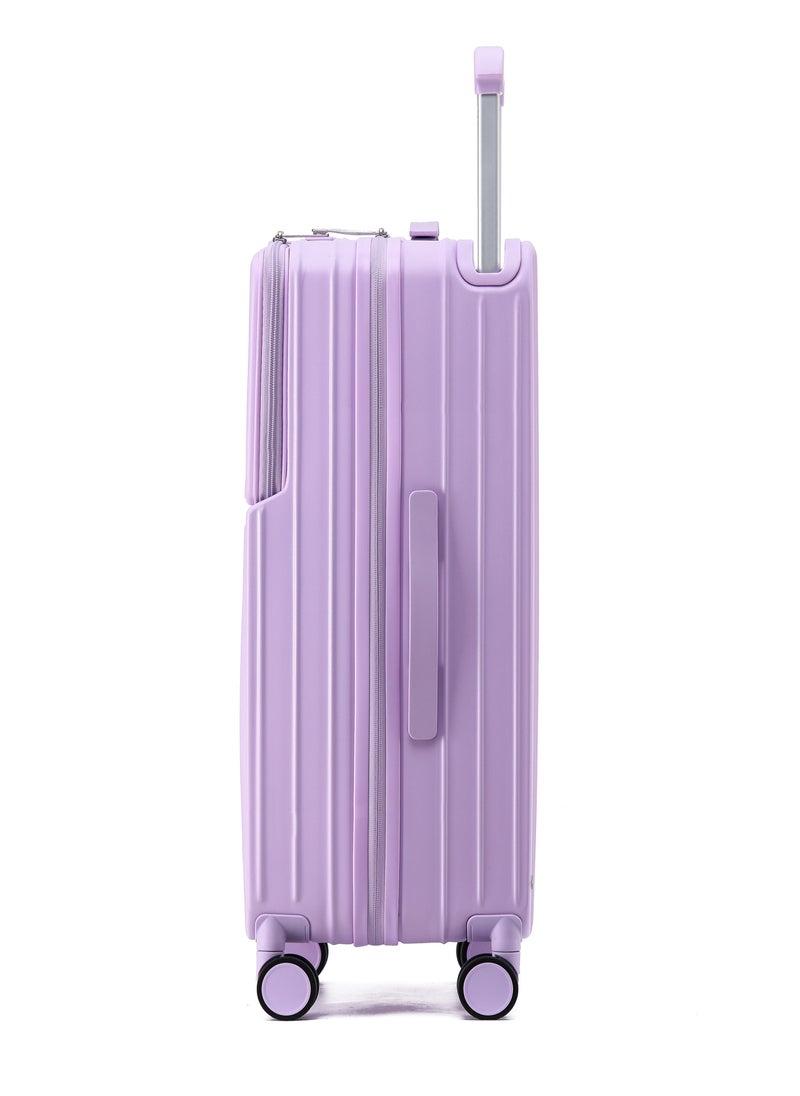 LIGHTGO - LIGHTGO 7615 purple large size Suitcase 28" case  check in luggage with Expandable with TSA travel case YKK zipper laptop pocket - Image 1