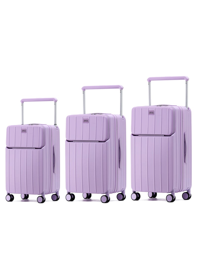 LIGHTGO - LIGHTGO 7615 purple large size Suitcase 28" case  check in luggage with Expandable with TSA travel case YKK zipper laptop pocket - Image 1