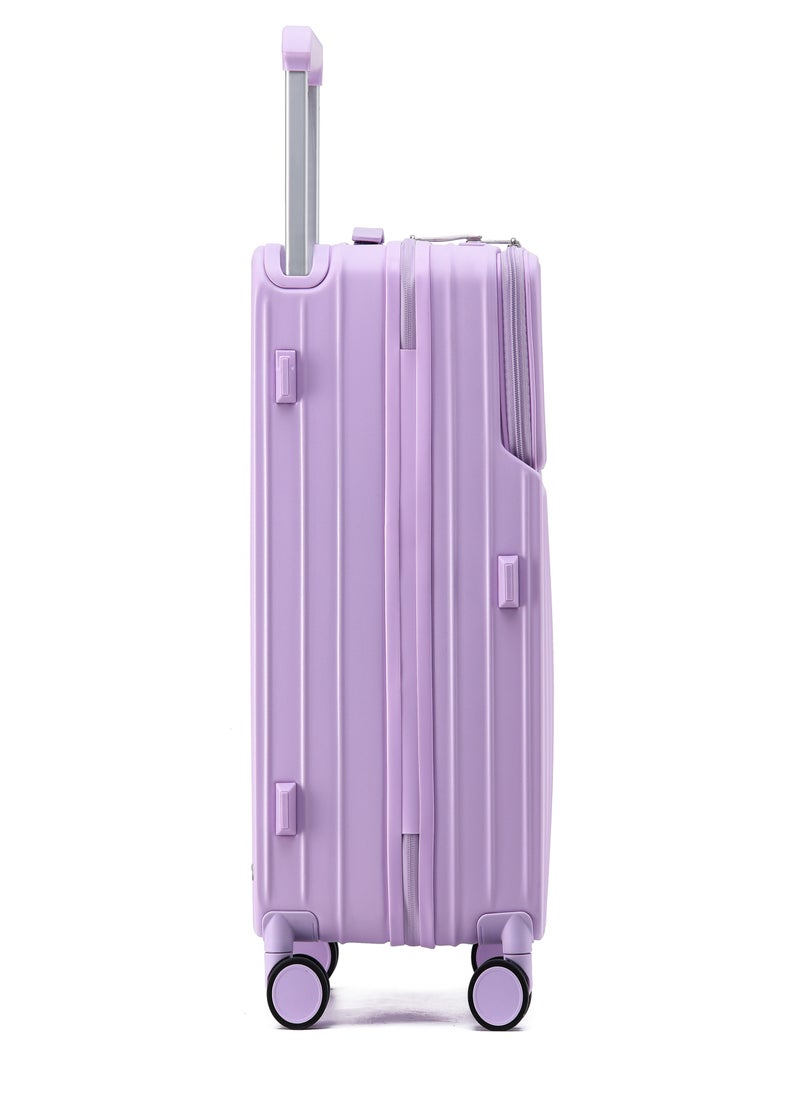 LIGHTGO - LIGHTGO 7615 purple large size Suitcase 28" case  check in luggage with Expandable with TSA travel case YKK zipper laptop pocket - Image 1