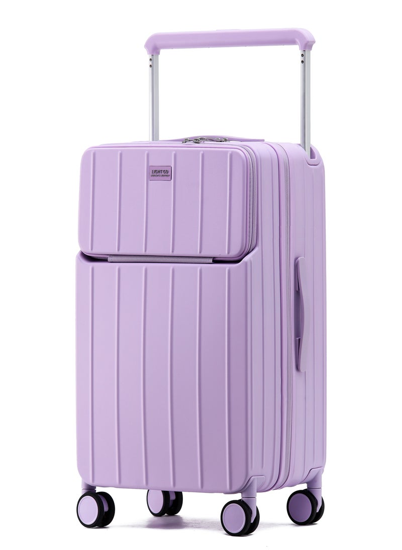 LIGHTGO - LIGHTGO 7615 purple large size Suitcase 28" case  check in luggage with Expandable with TSA travel case YKK zipper laptop pocket - Image 1