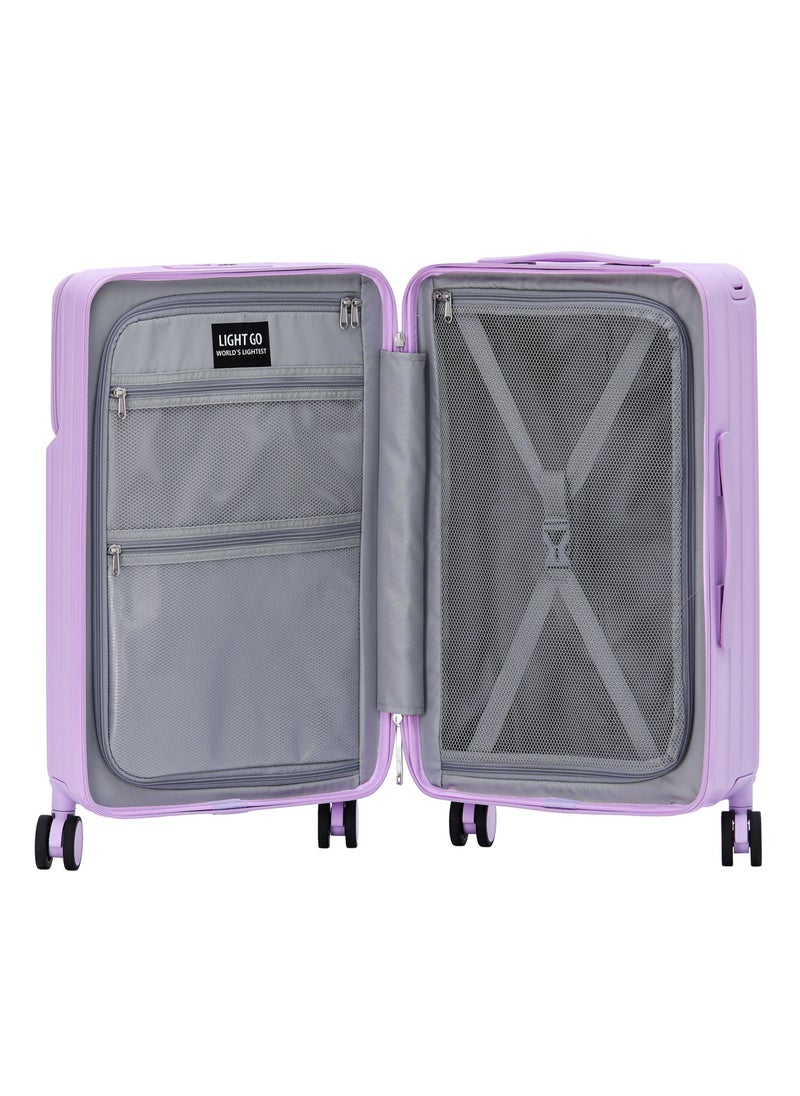 LIGHTGO - LIGHTGO 7615 purple large size Suitcase 28" case  check in luggage with Expandable with TSA travel case YKK zipper laptop pocket - Image 1