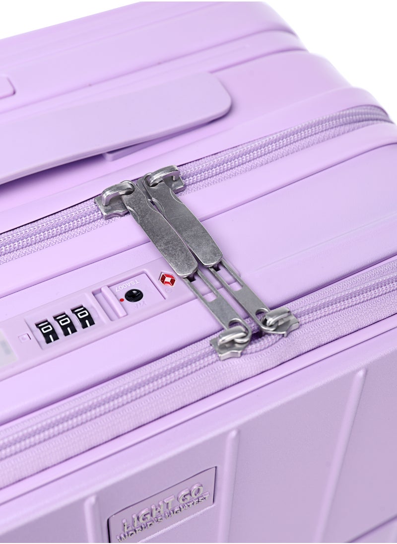 LIGHTGO - LIGHTGO 7615 purple large size Suitcase 28" case  check in luggage with Expandable with TSA travel case YKK zipper laptop pocket - Image 1
