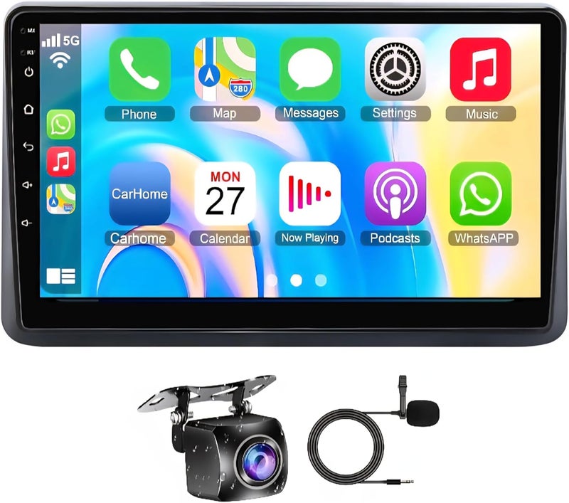 Vierex Fit Honda City Car Stereo Honda City Android Screen 2020-2024, Wireless CarPlay & Android Auto, GPS Navigation, BT DSP WiFi 4G AHD Camera Included Fast Interface (4+32GB Carplay 8CORE) - Image 1