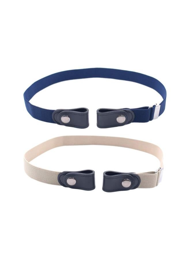 klarako 1Pcs Buckle Free Belt Elastic Belt Comfortable Invisible Belt No Bulge No Hassle for Men and Women (Black) - Image 1