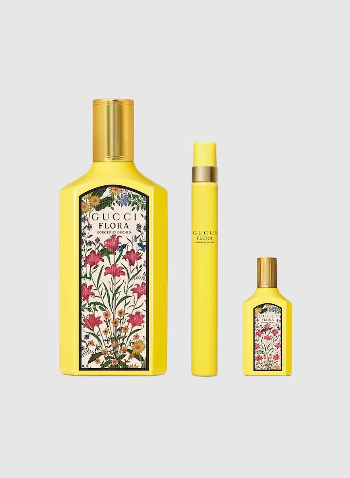 غوتشي مجموعة عطر غوتشي فلورا غورجس أوركيد 100 مل + عينة 5 مل + عينة 10 مل - Image 2