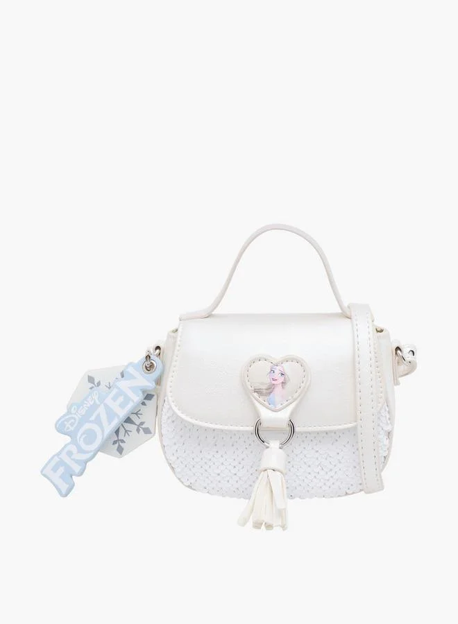 ديزني حقيبة إلسا كروس بودي مزينة بتطبيق مع إغلاق قلاب