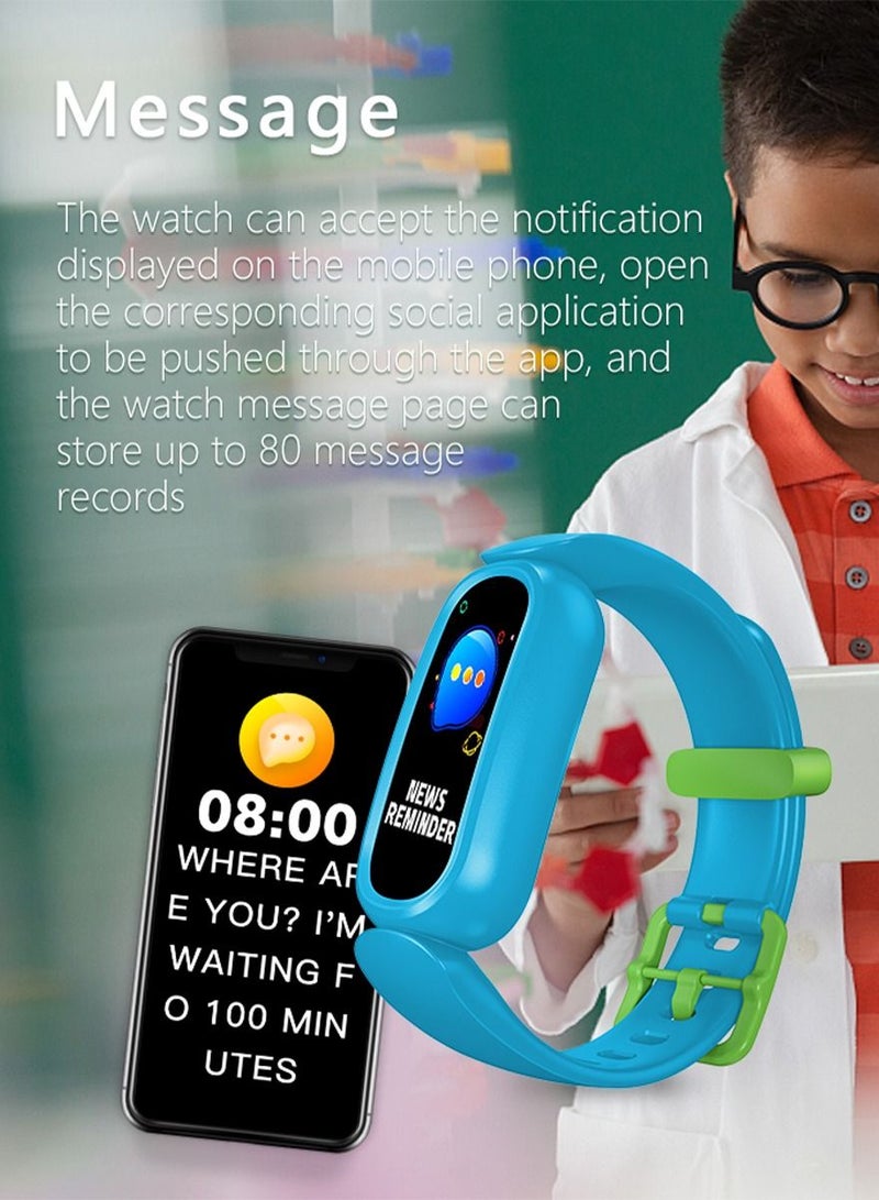 AROAQ Kids Watches T16 Smart Bracelet Children Clock Bluetooth Waterproof Multi-language Check Blood Pressure and Heart rate - Image 5