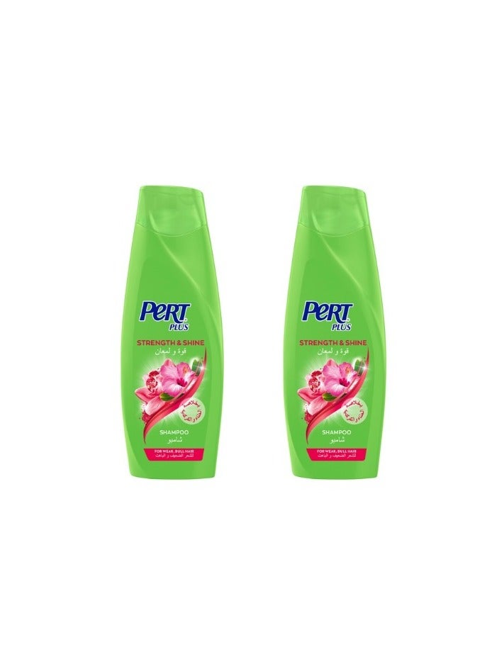 Pert Plus Shampoo with Henna and Hibiscus Extract for weak and dull hair 600 ml 1+1 - Image 1
